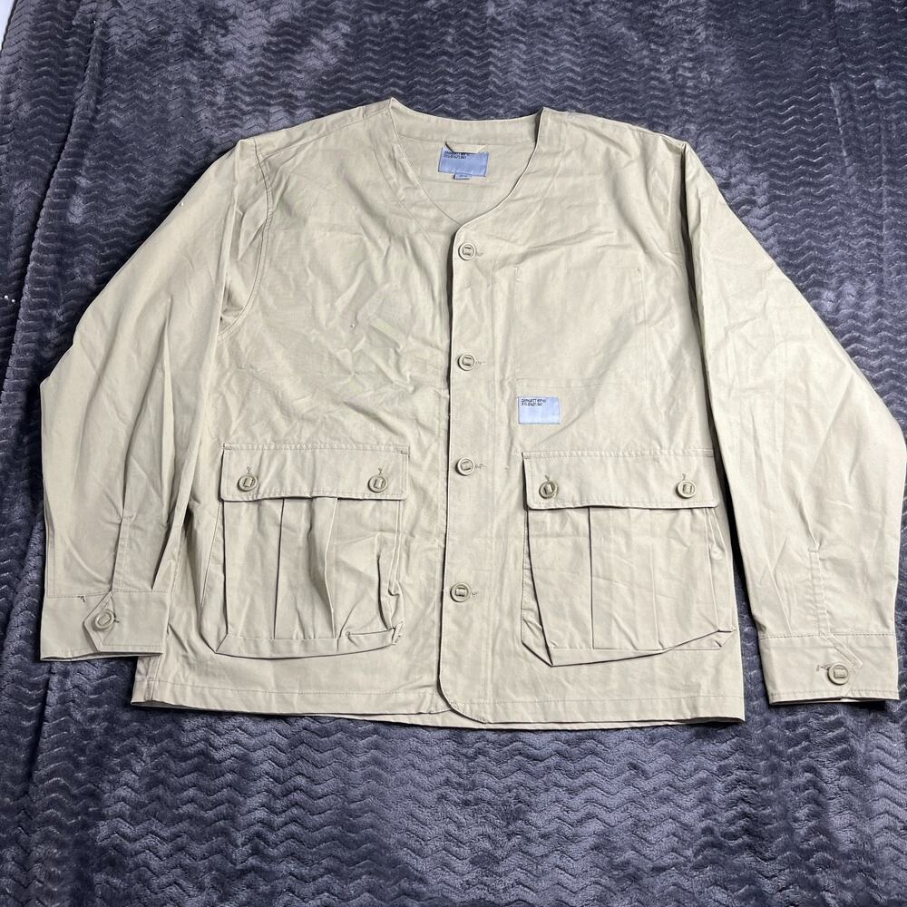 CARHARTT WIP Railway shirt jacket green/beige Size XL